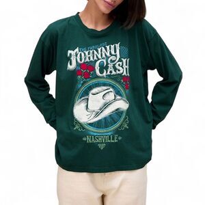 Daydreamer Johnny Cash The Fabulous Merch Long Sleeve Tee